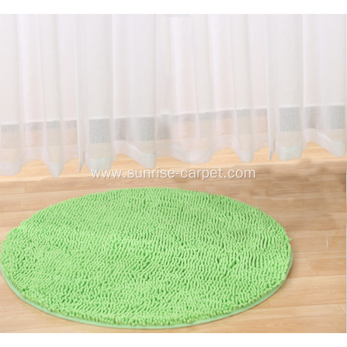 Microfiber&Shinning Polyester Chenille non-slip Area Rugs